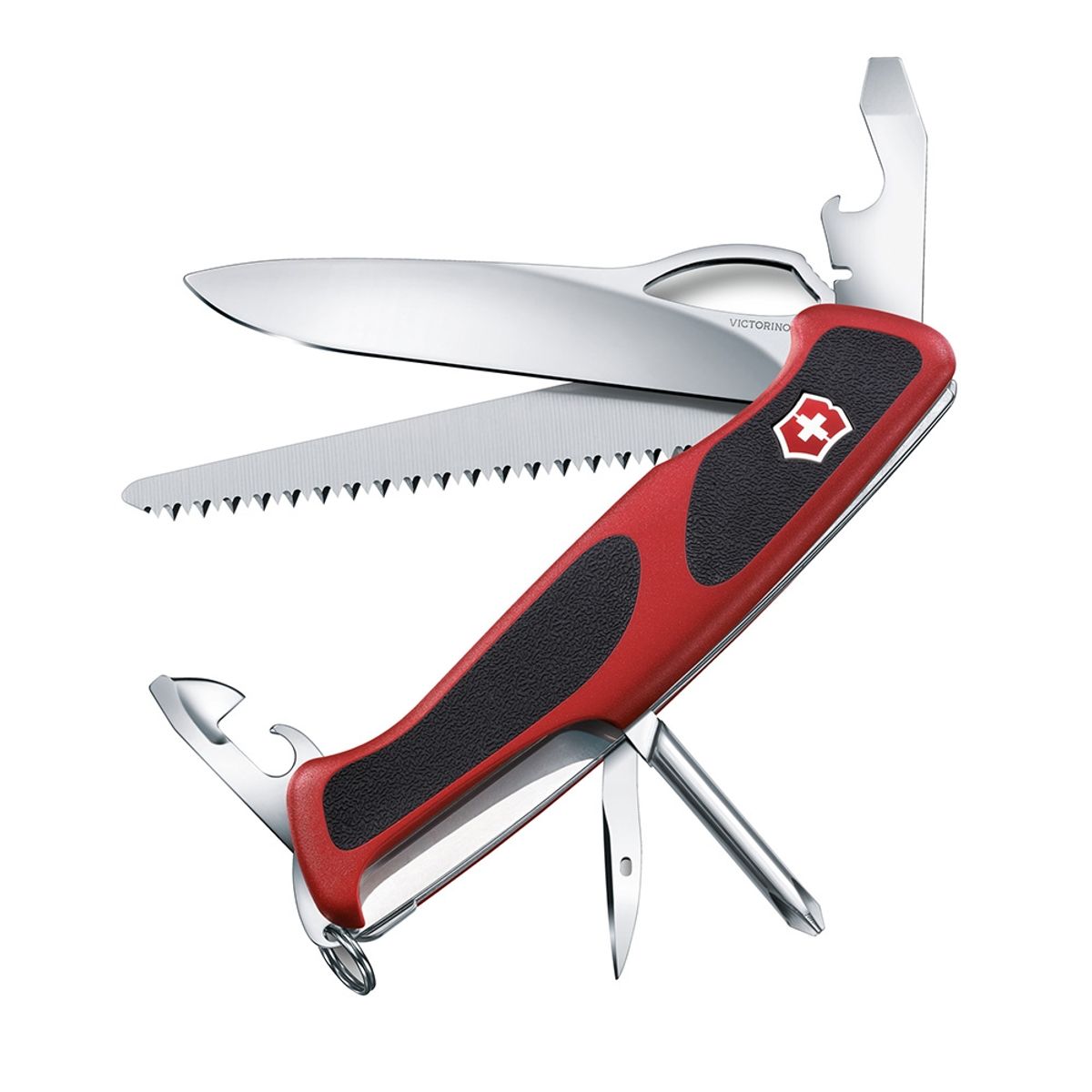 VICTORINOX - Navaja Ranger Grip 78 color Rojo/Negro Victorinox