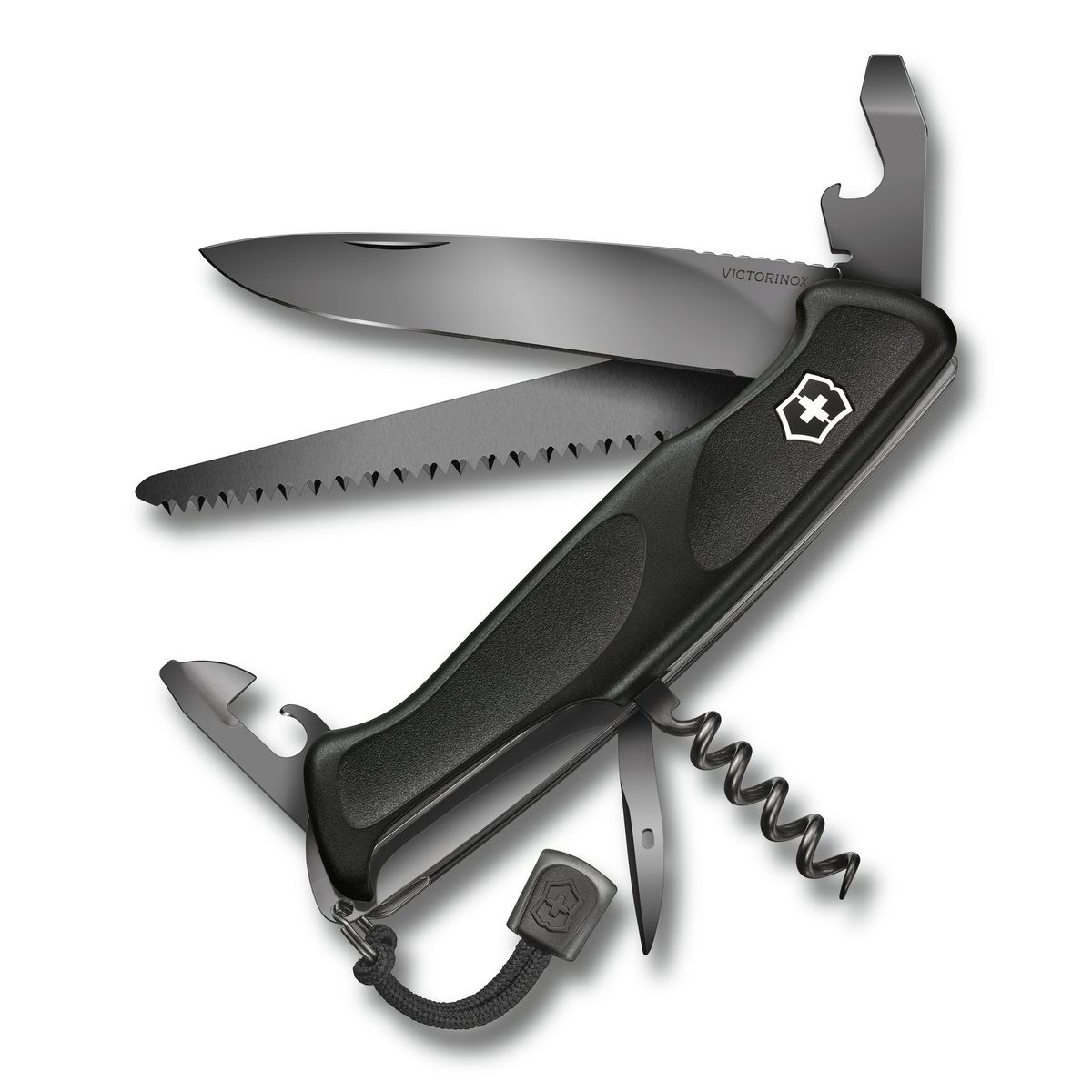 VICTORINOX - Navaja Ranger Grip 55 Onyx Black Victorinox