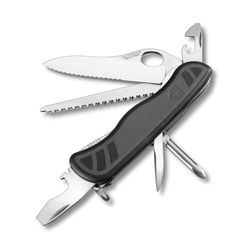 VICTORINOX - Navaja del Soldado Suizo 08 color Verde/Negro Victorinox
