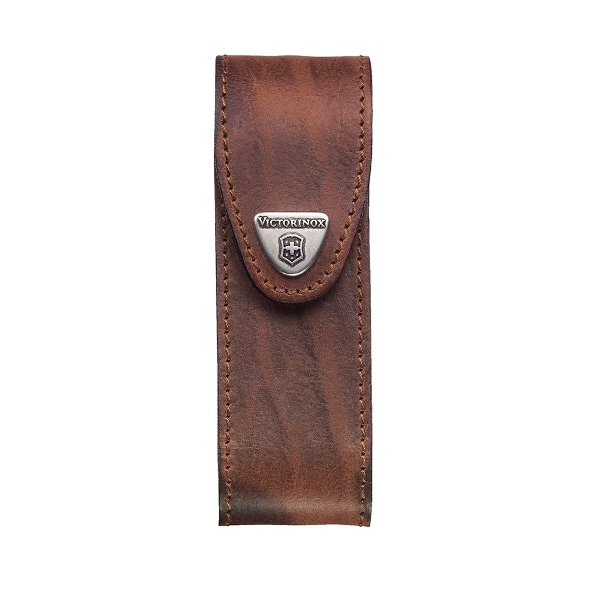 VICTORINOX - Estuche de cuero color café para cinturón