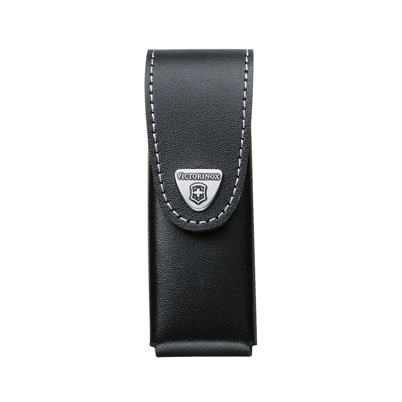 VICTORINOX - Estuche de cuero color negro para cinturón