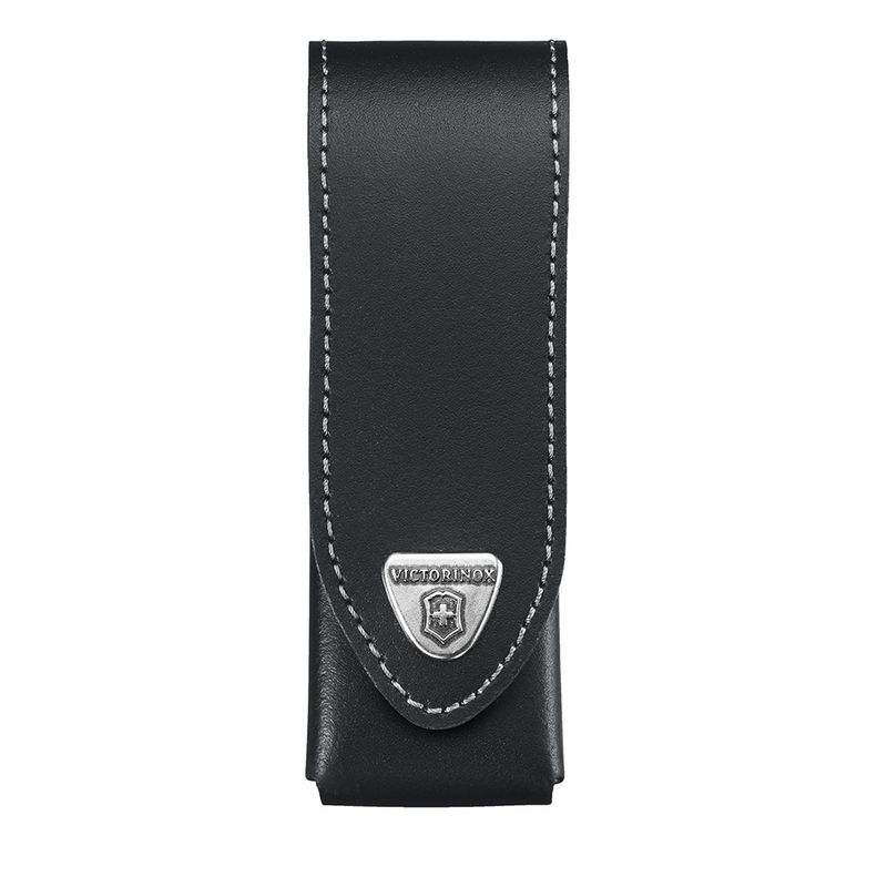 VICTORINOX - Estuche de cuero color negro para cinturón