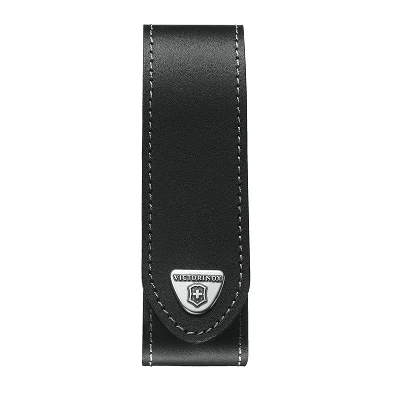 VICTORINOX - Estuche de cuero color negro para cinturón