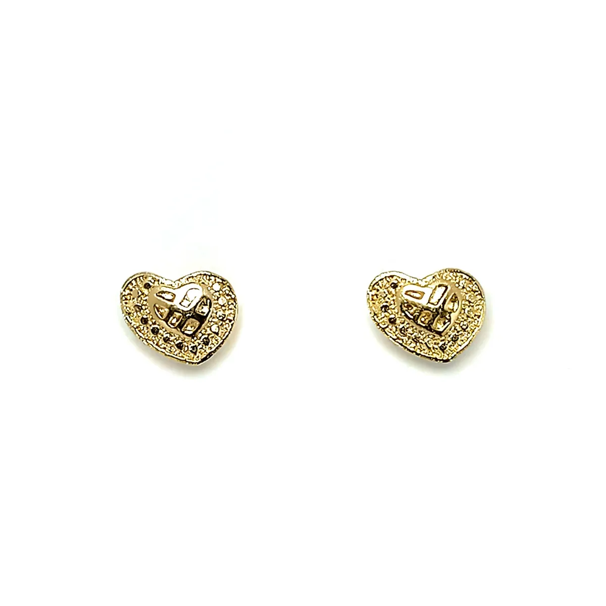 COGGIOLA - Aros Corazón Enchapado Oro 18K