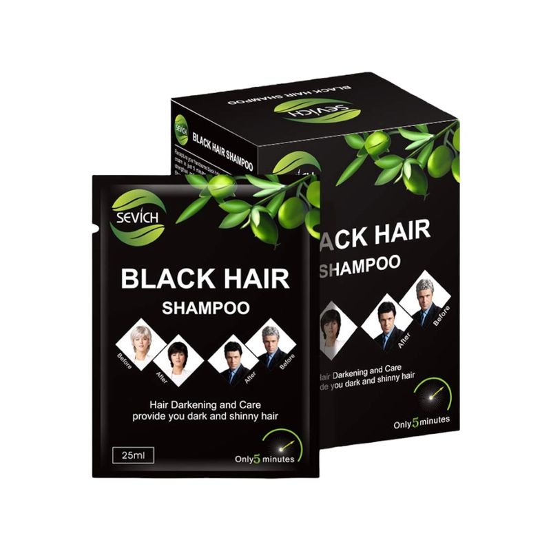 GENERICO - Shampoo Black Hair Semipermanente Sevich 25mlx10