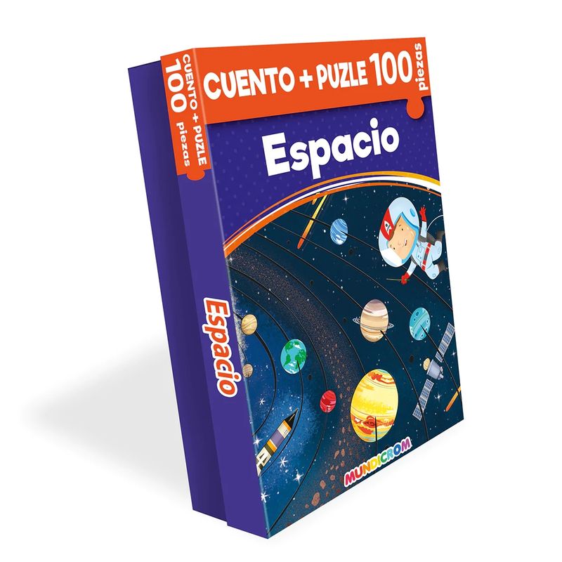 MUNDICROM - Libro Infantil Cuento Espacio + Puzle 100 Piezas Mundicrom