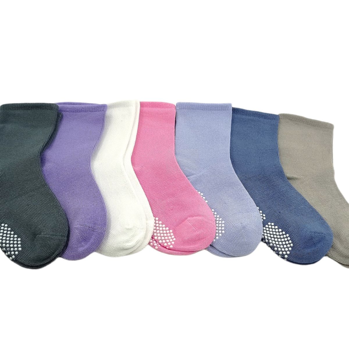 GARSIL - 6 Pares De Calcetines Con Antideslizantes De Fibra De Bambú Para Bebes