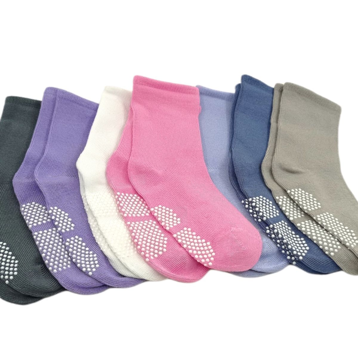 GARSIL - 6 Pares De Calcetines Con Antideslizantes De Fibra De Bambú Para Bebes