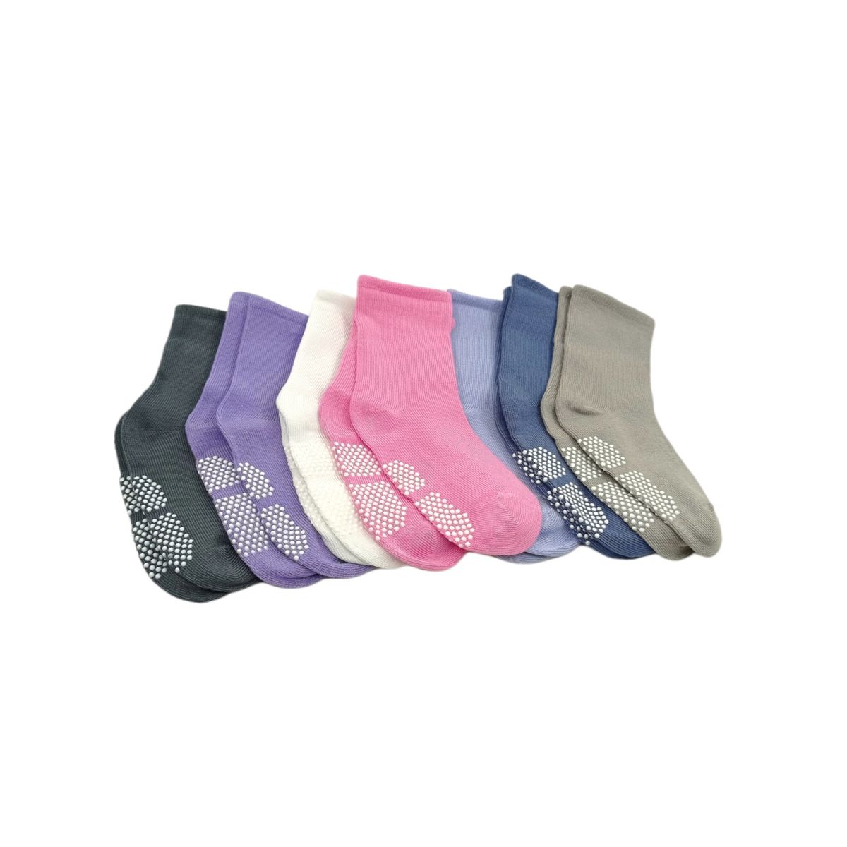 GARSIL - 6 Pares De Calcetines Con Antideslizantes De Fibra De Bambú Para Bebes