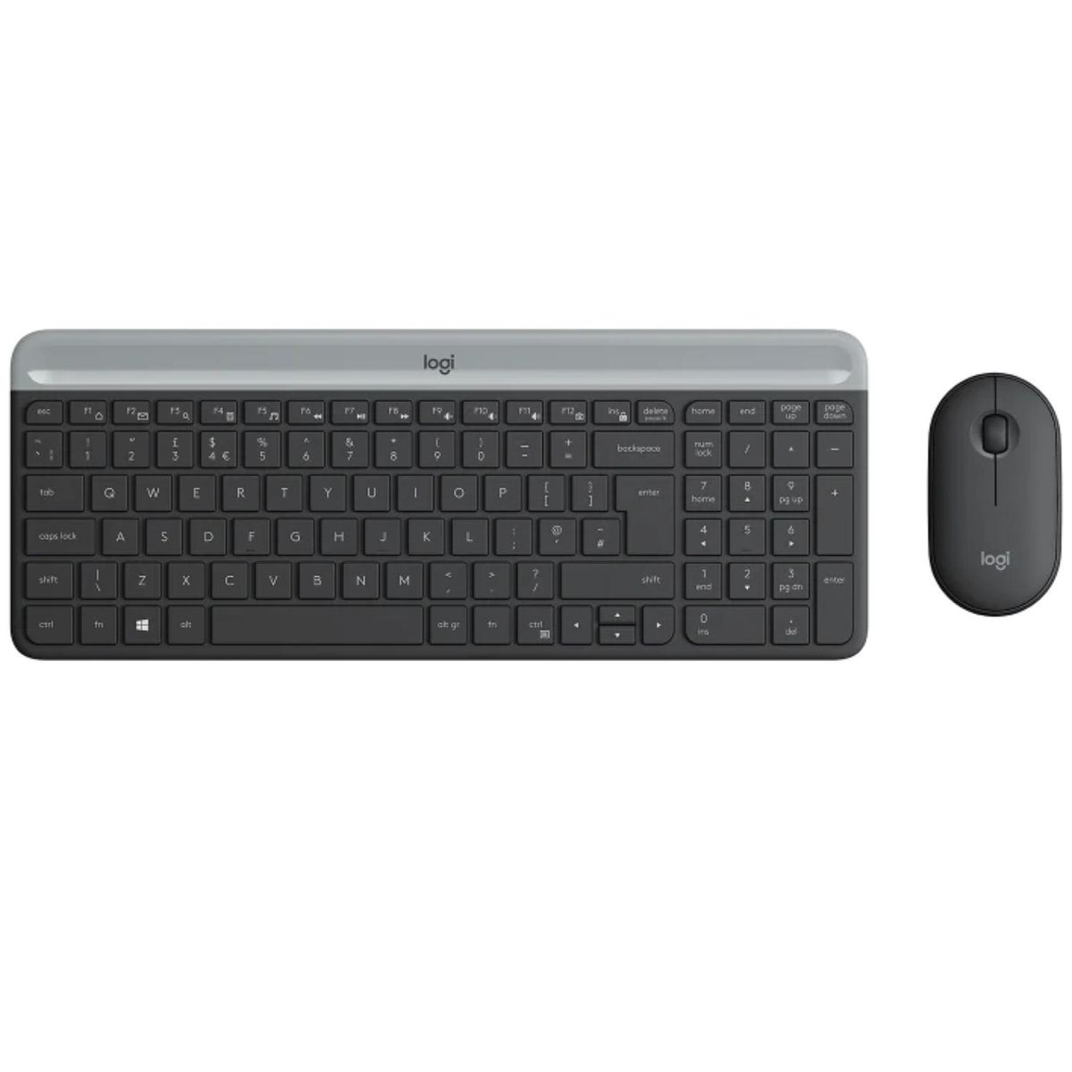 LOGITECH - Kit Teclado Y Mouse Inalambricos Slim MK470 Gris Logitech