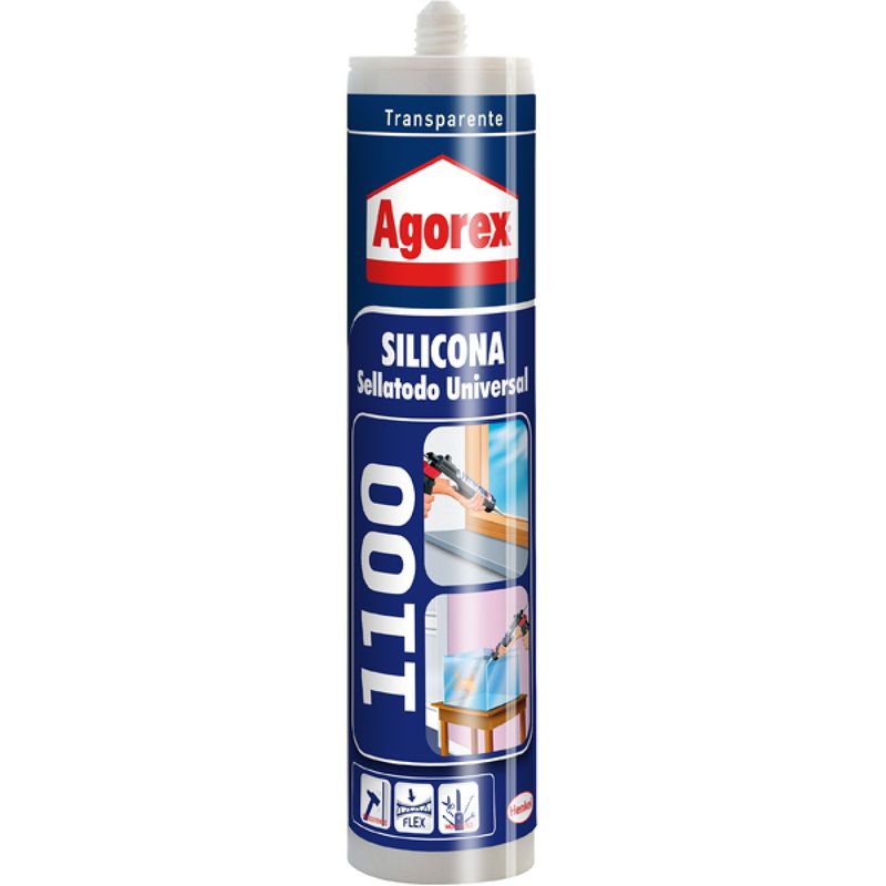 GENERICO - Silicona Agorex 1100 Sellatodo Universal 300ml Trasparente
