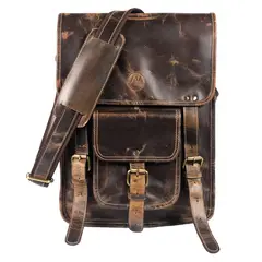 JM VINTAGE - Bandolera unisex de cuero Matheo