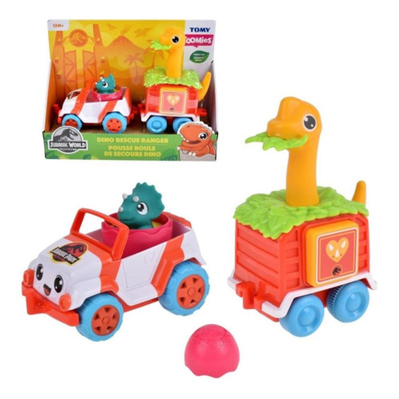 JURASSIC WORLD - Camioneta Con Carro Y Dinosaurios Jurassic World