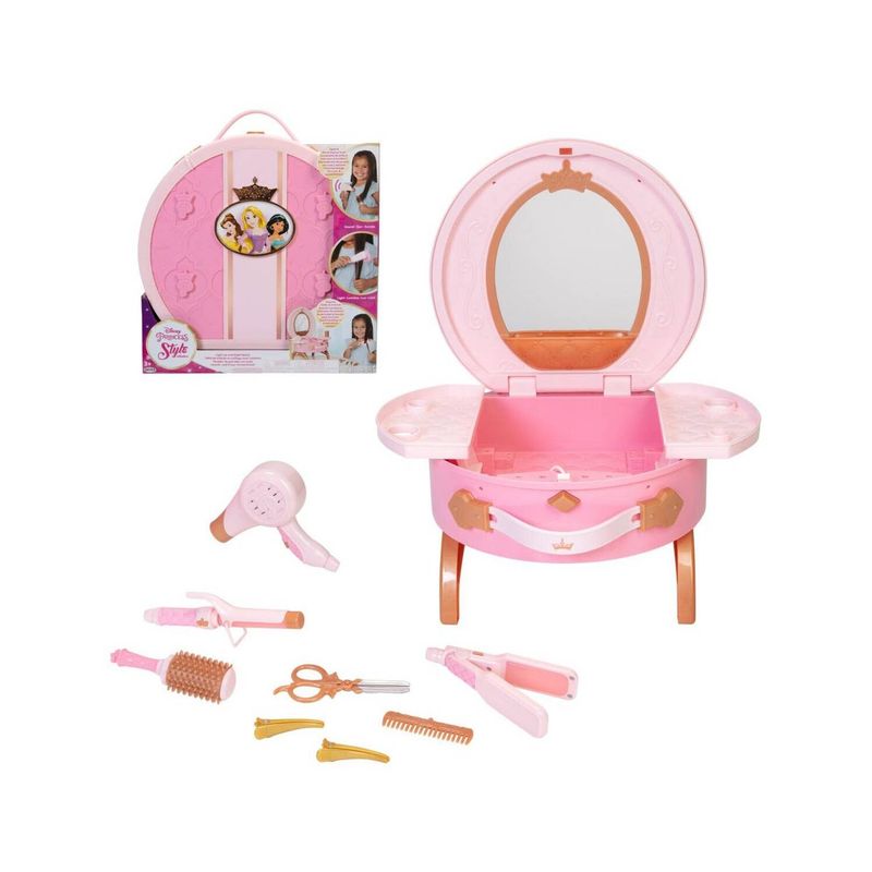 DISNEY - Tocador De Belleza De Viaje Con Accesorios Princesas Disney