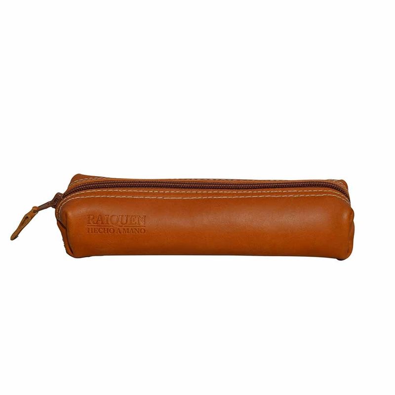 RAIQUEN - Estuche De Cuero Multiuso Tubo Hecho A Mano Raiquen