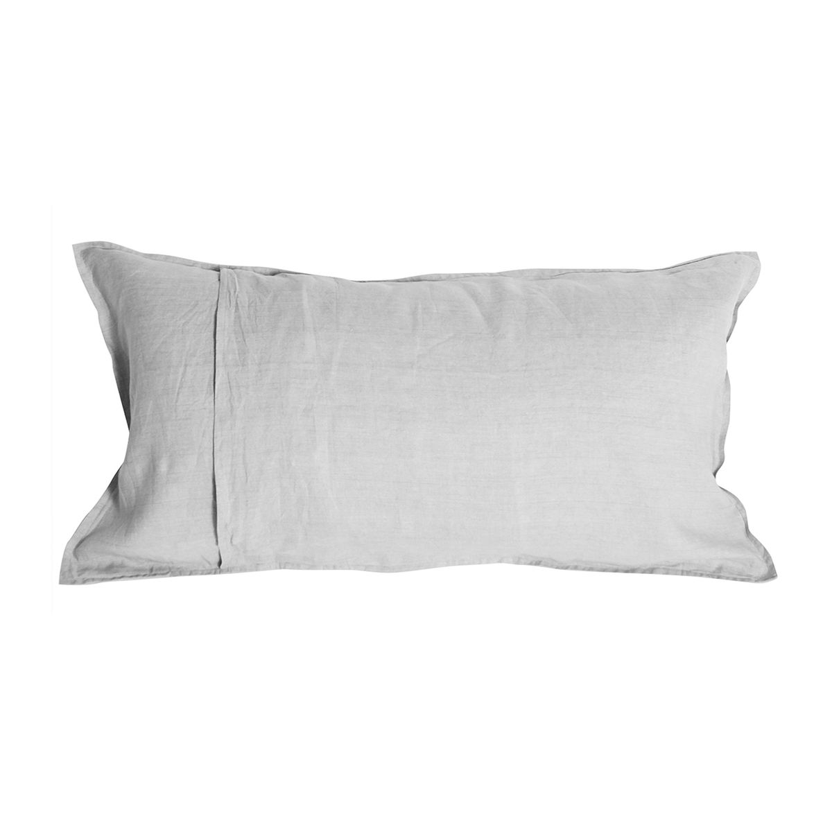 NATURALINO - Funda de Almohada Lino - 50x90 cms Gris Claro - Natualino