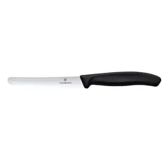 VICTORINOX - Cuchillo de mesa y para tomates Swiss Classic Negro 11 cm.
