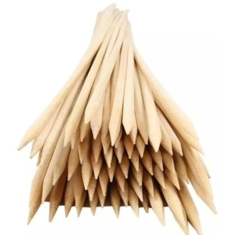 GENERICO - Palo Brochetas Bambú Palillos Anticuchos 50 Unidades 40 Cm 5 mm