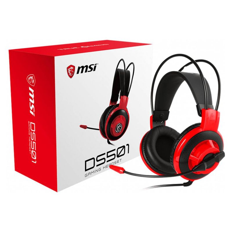 MSI - Audifonos Gamer MSI DS501 Jack 35mm 21m con micrófono