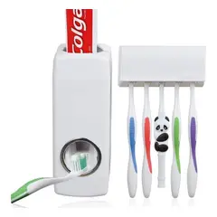 GENERICO - Dispensador Pasta Dientes Organizador Porta Cepillos