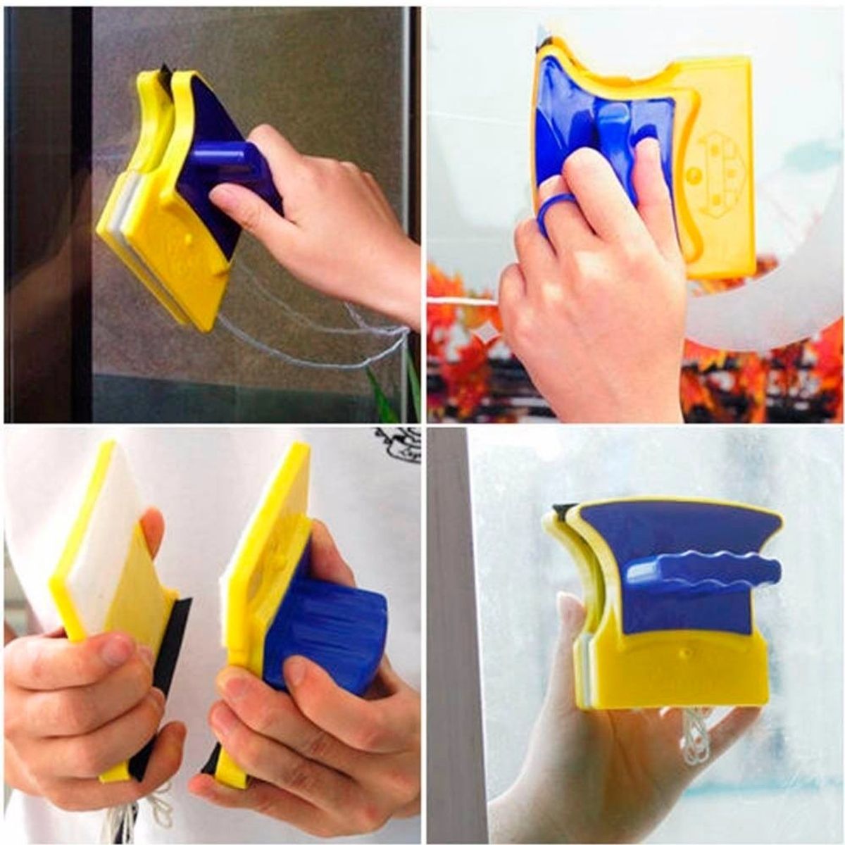 GENERICO - Limpiador De Ventanas Magnético Doble Cara.