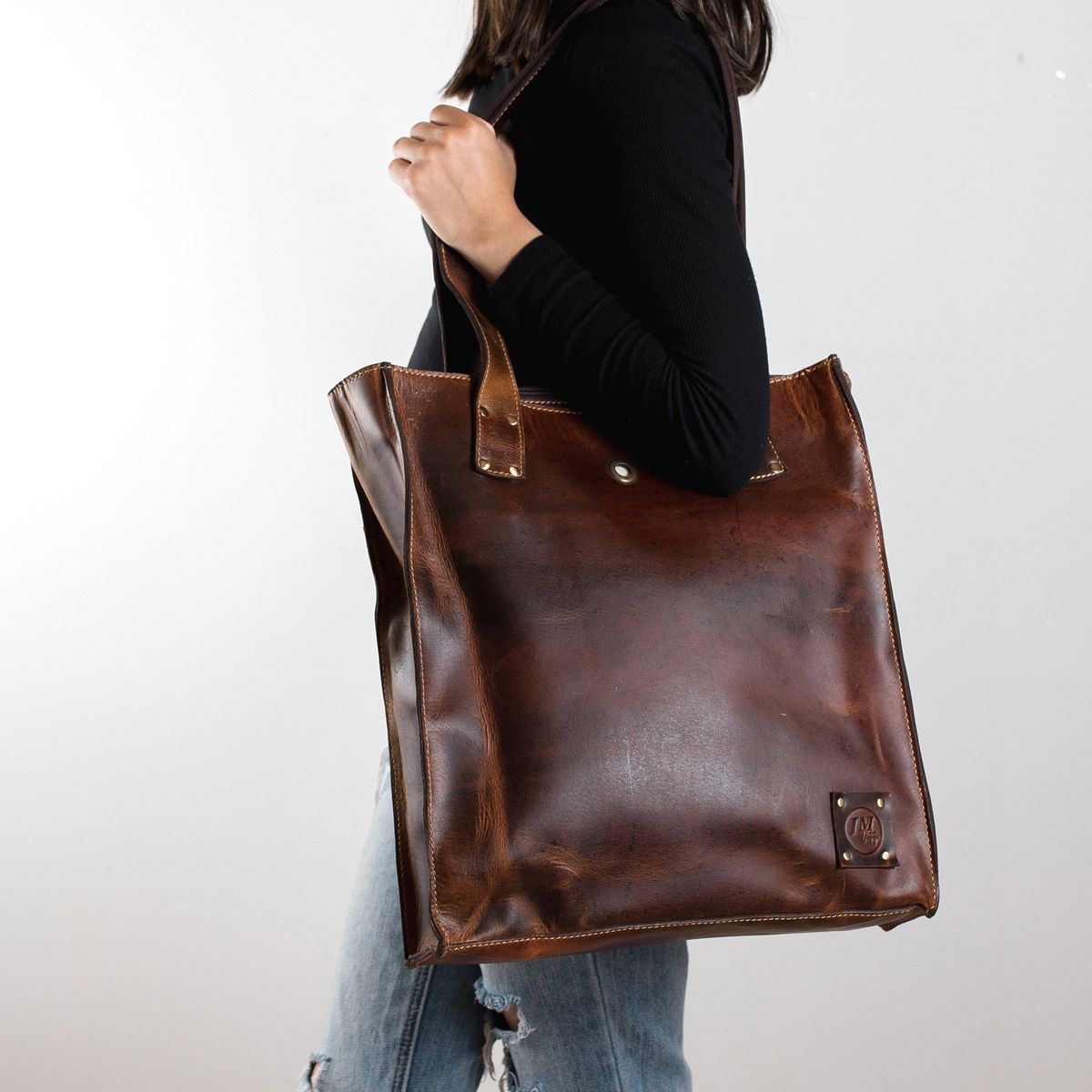 JM VINTAGE - Cartera mujer de cuero modelo Marina