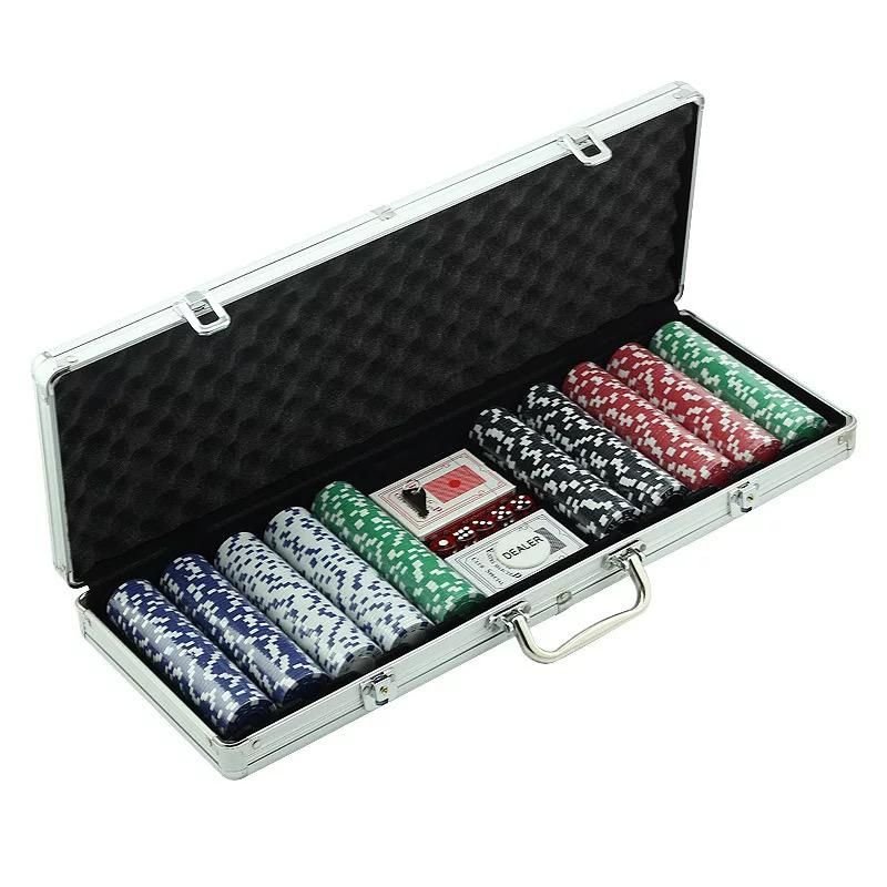 GENERICO - Set Poker Profesional 500 Fichas con Maletín