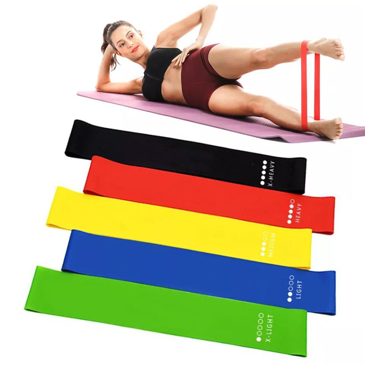 GENERICO - Bandas De Resistencia Para Ejercicios 5 und