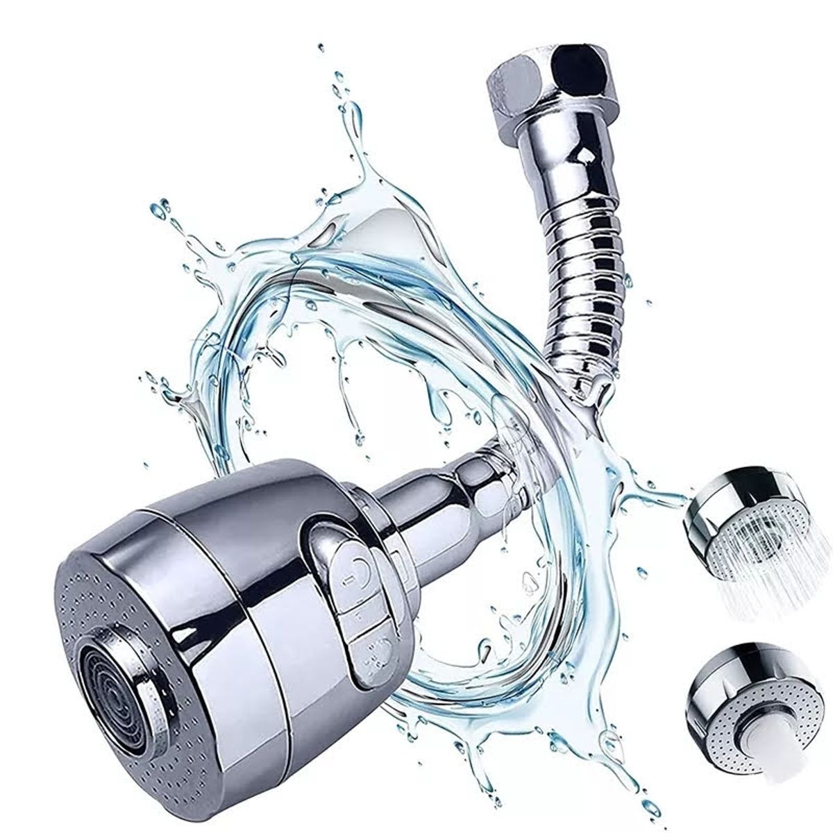 GENERICO - Extensión Flexible 360° Para Grifo Lavaplatos Llave Cocina