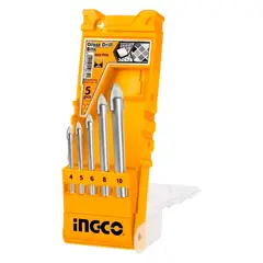 INGCO - Set Brocas Punta Flecha Cerámica Vidrio 5 Pcs