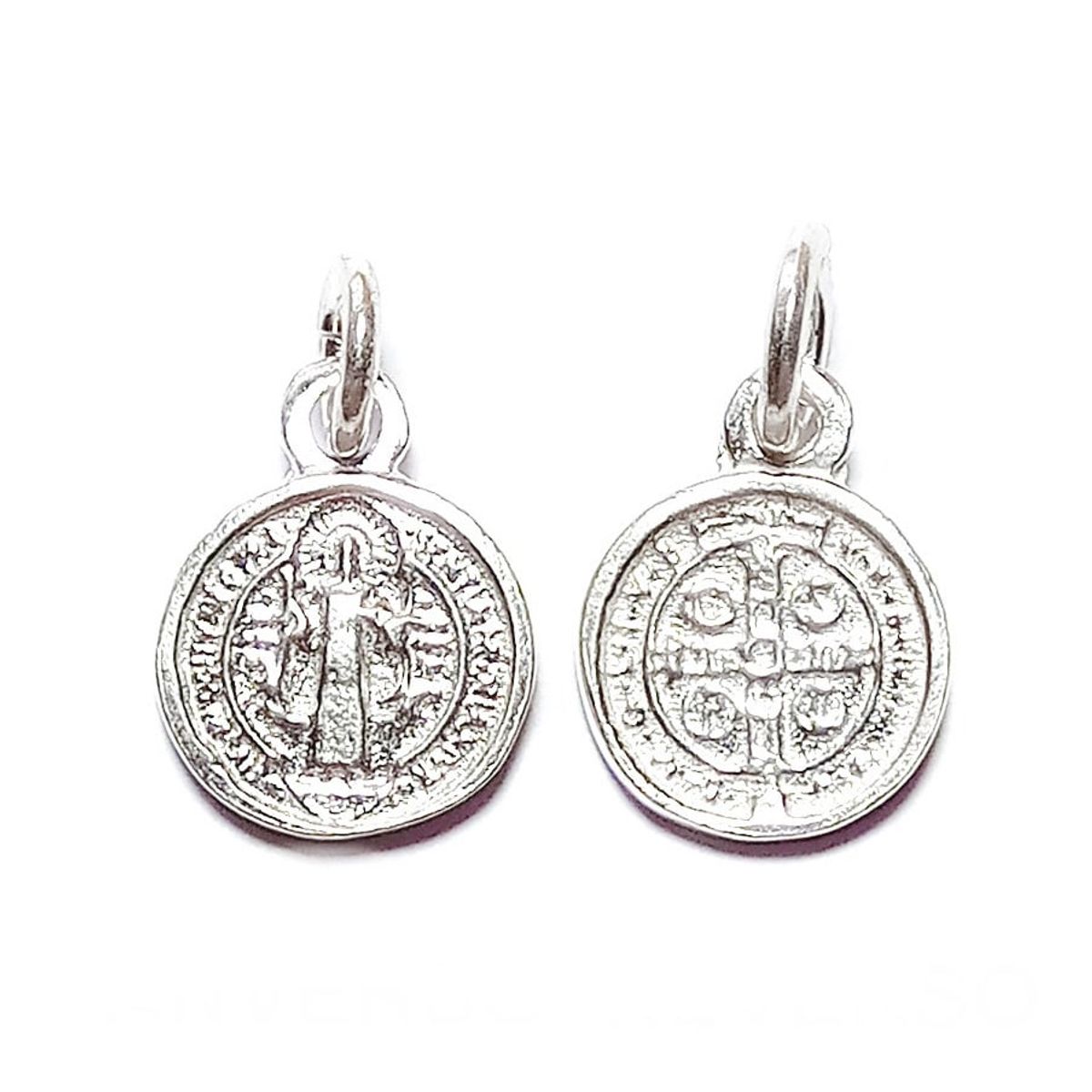 COGGIOLA - Colgante Medalla San Benito 9mm Plata Fina 925