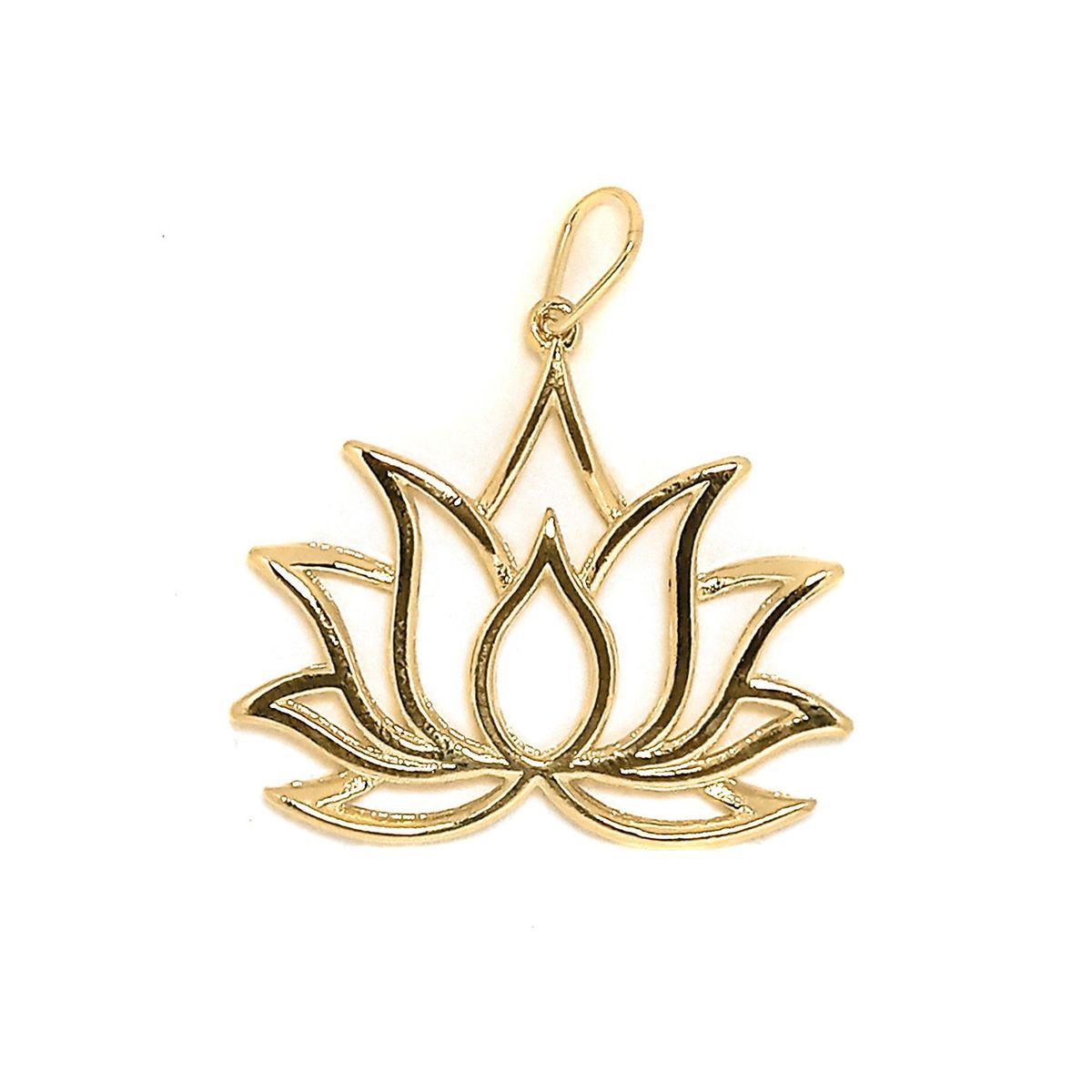 COGGIOLA - Colgante Flor De Loto Enchapado Oro 18K