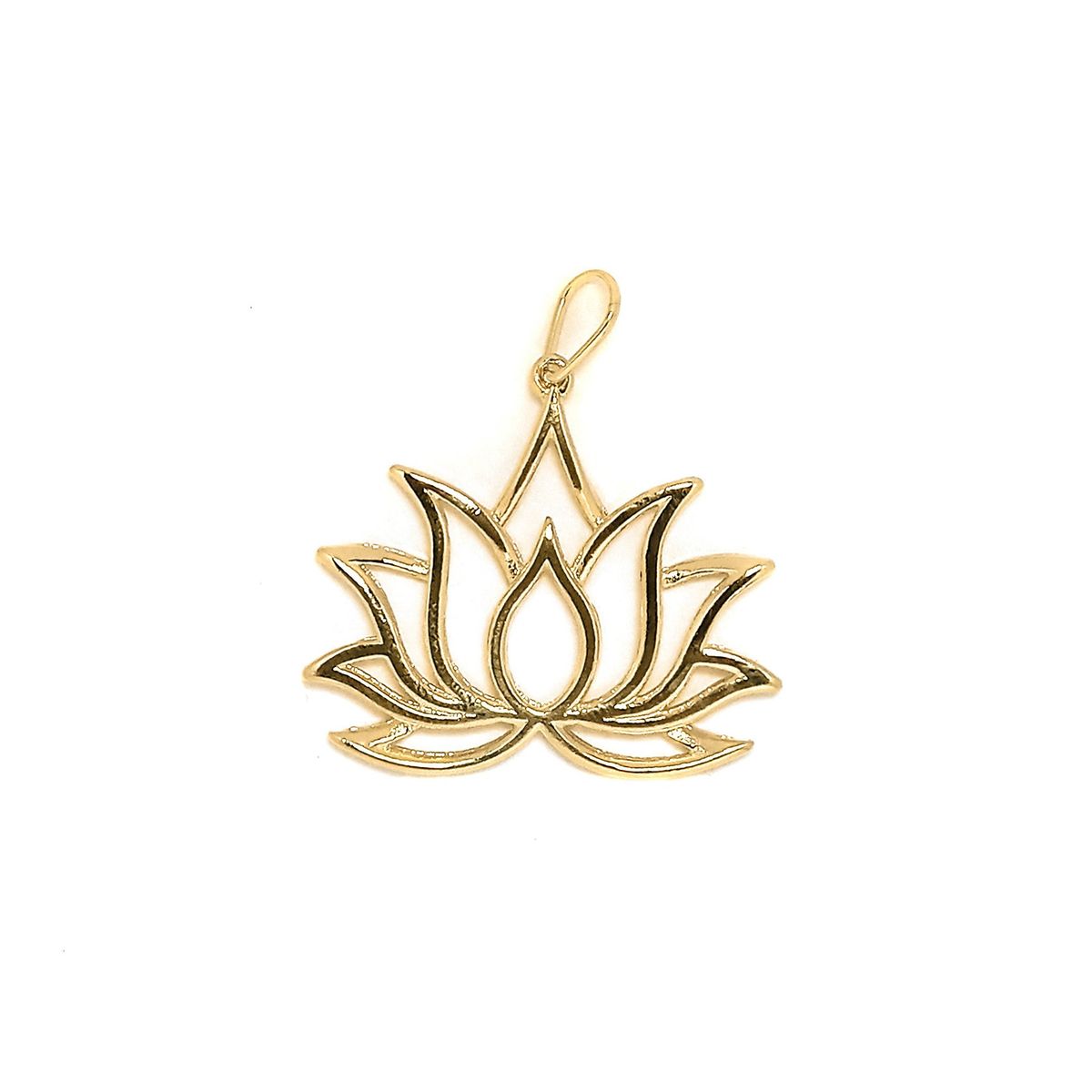 COGGIOLA - Colgante Flor De Loto Enchapado Oro 18K