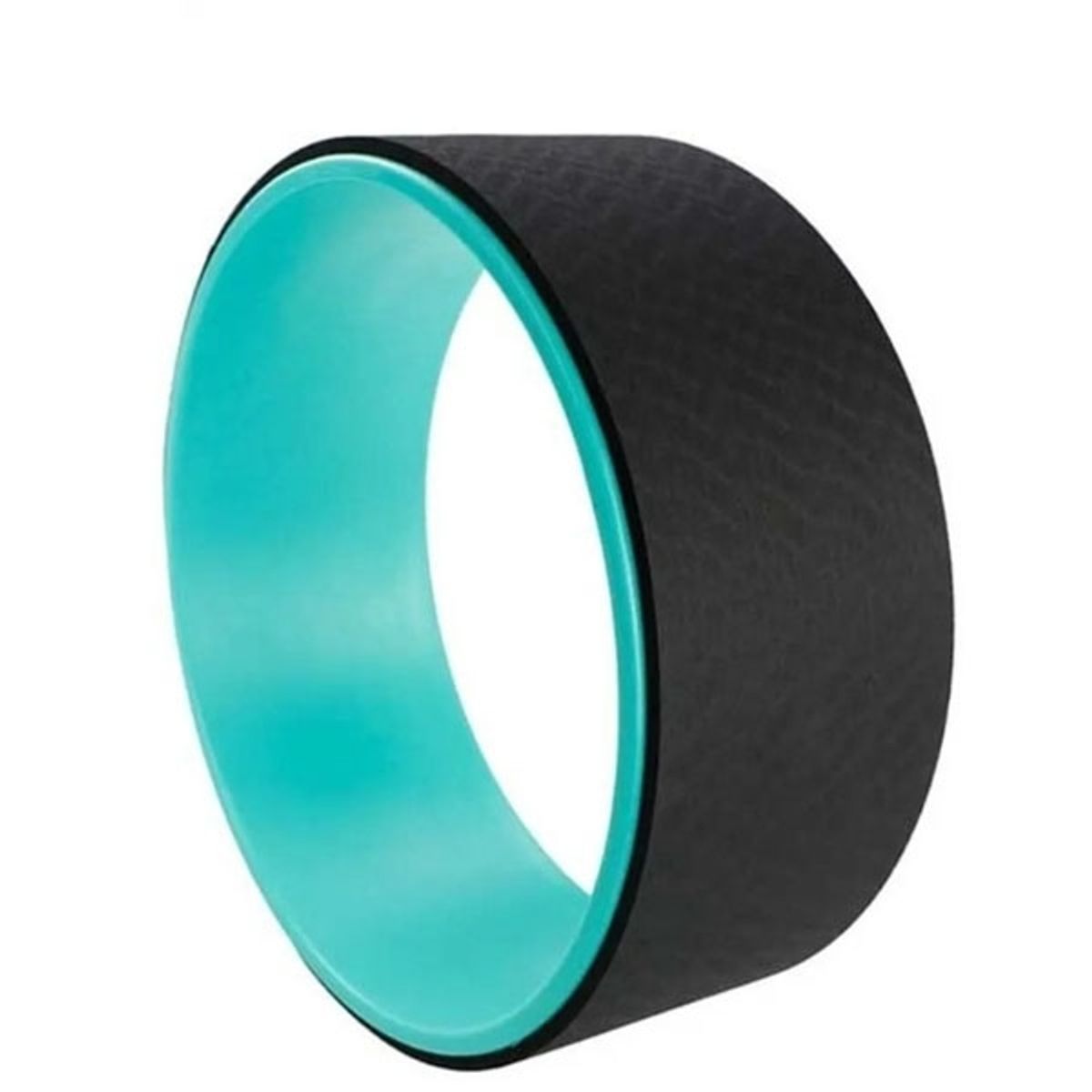 CRUSEC - Rueda Yoga Circulo Wheel 33 Cm Rehabilitación Negro Celeste