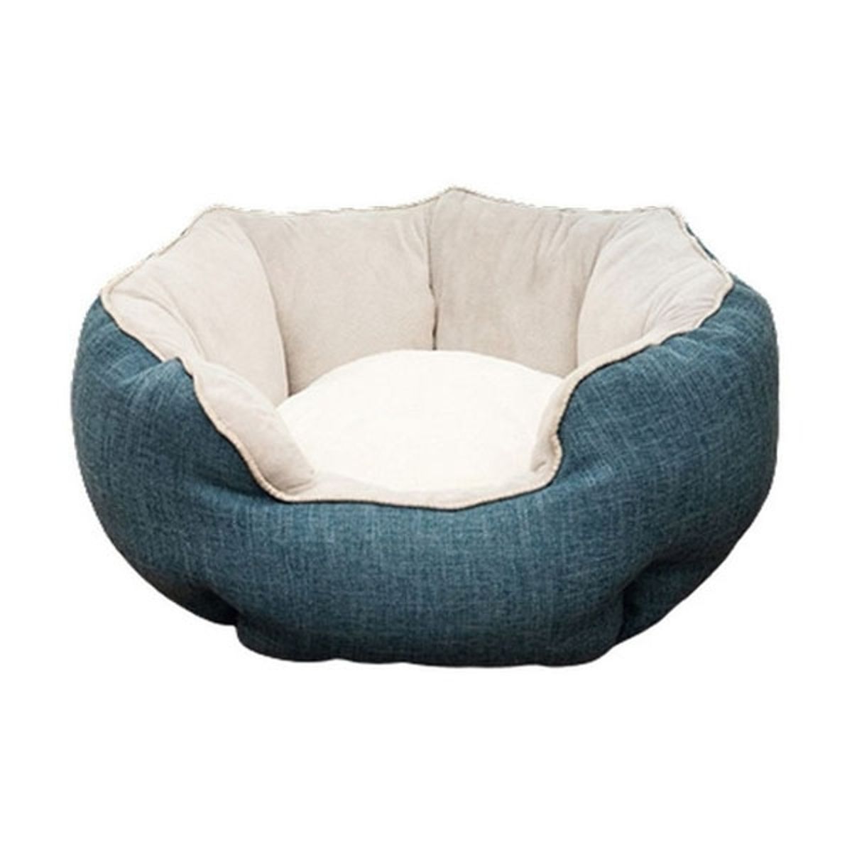 CRUSEC - Cama Cojin Azul Para Mascotas Acolchada Perro Y Gato