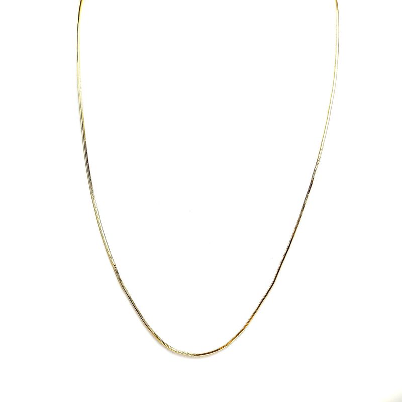 ANDREA COGGIOLA JOYAS - Cadena Cola De Topo Brillante Enchapada Oro 18K 45cm