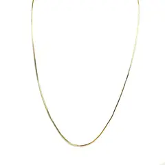 ANDREA COGGIOLA JOYAS - Cadena Cola De Topo Brillante Enchapada Oro 18K 45cm
