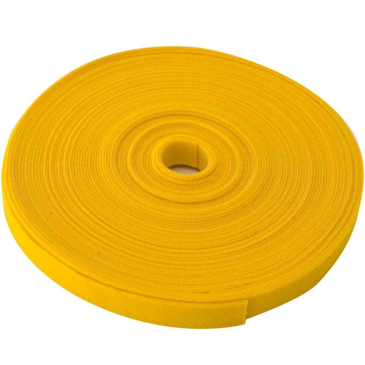 ATLANTICSWIRE - VELCRO DOBLE FAZ 20 MTS X 2CM ANCHO. AMARILLO. AMARRA CABLES