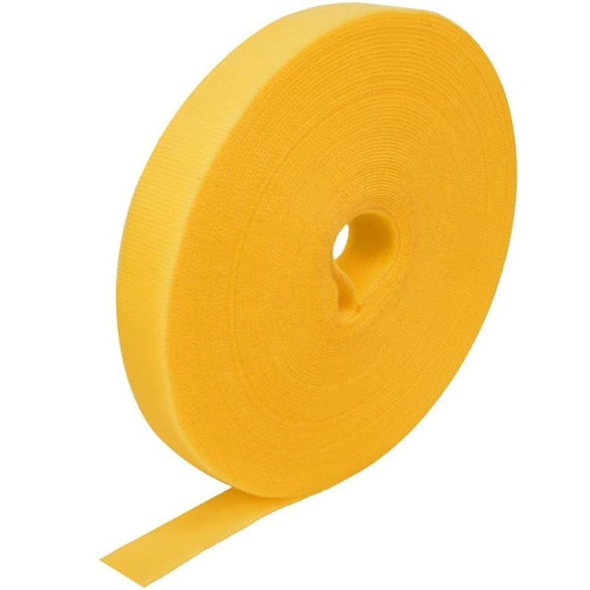 ATLANTICSWIRE - VELCRO DOBLE FAZ 20 MTS X 2CM ANCHO. AMARILLO. AMARRA CABLES