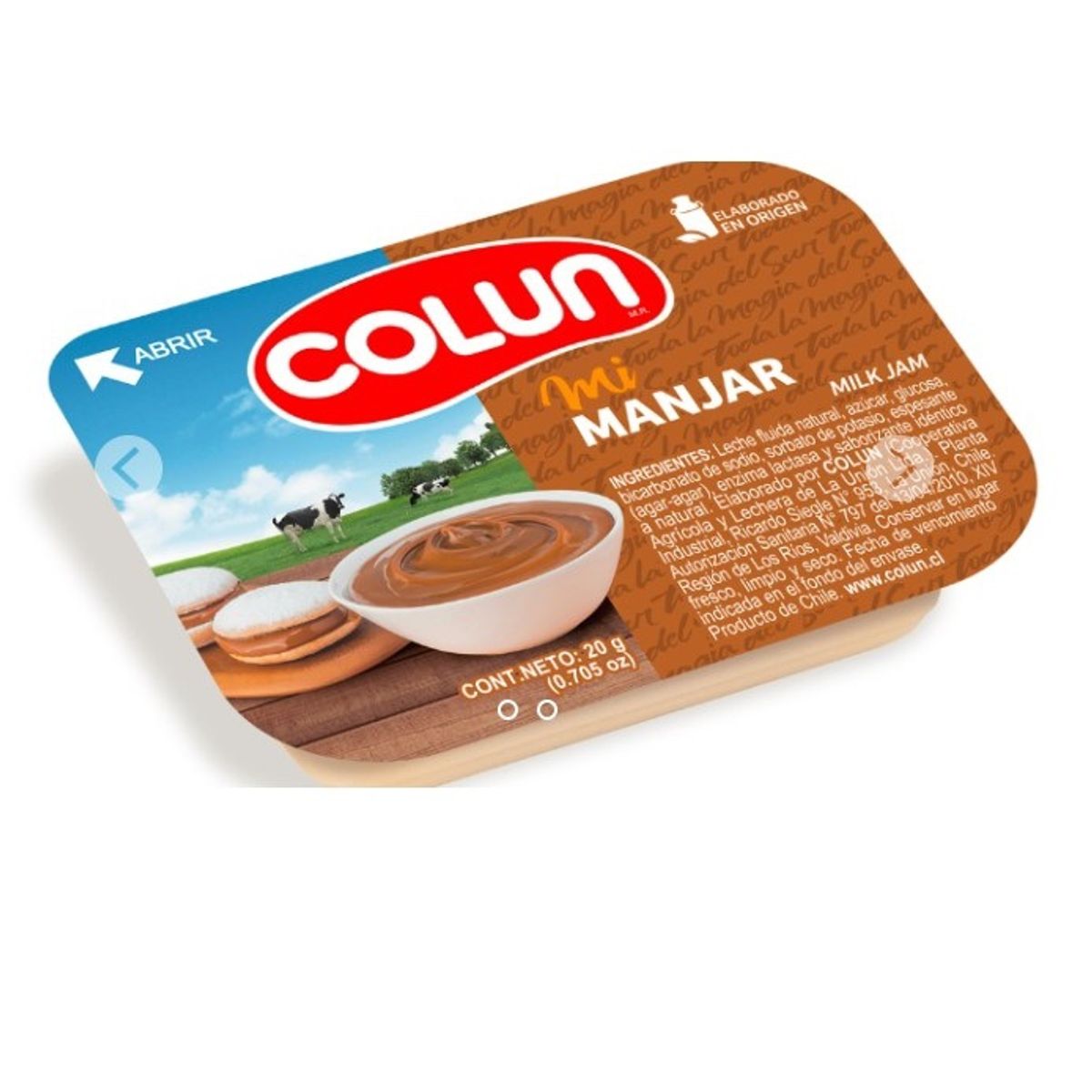 COLUN - Caja Mnjar Colun Mini Pote 20 gr 120 Unidades