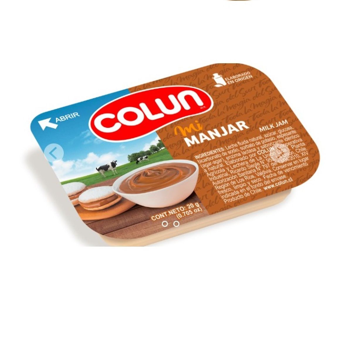 COLUN - Caja Mnjar Colun Mini Pote 20 gr 120 Unidades