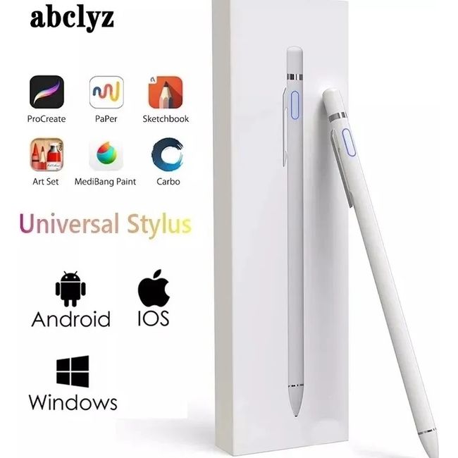 GENERICO - Lápiz Pencil táctil Stylus Universal IOS y Android Multidispositivo