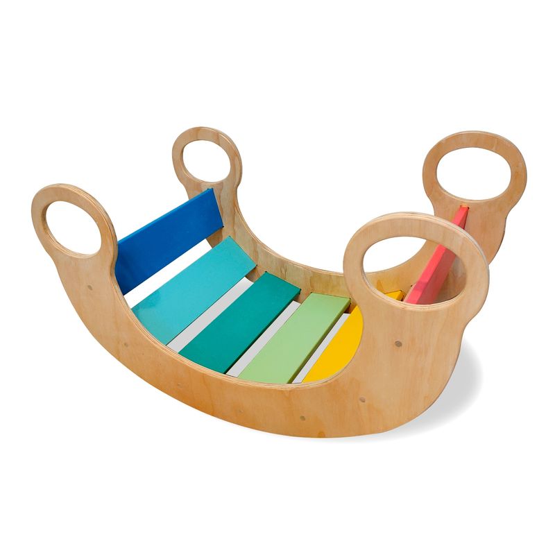 GENERICO - Balancín Arcoiris Waldorf Montessori Pikler