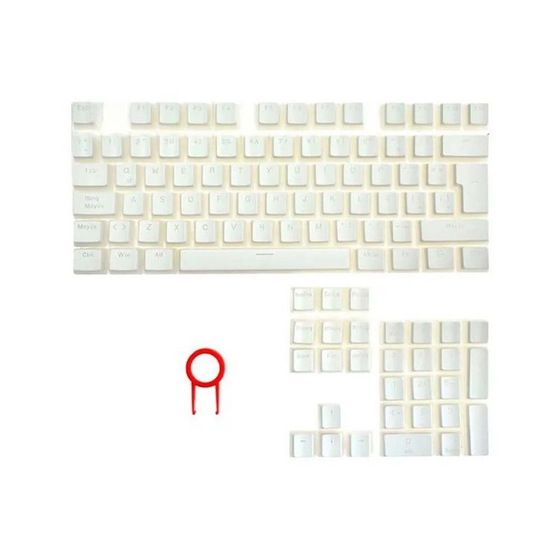 REDRAGON - Set de Teclas Redragon Scarab White A130W PBT Antighosting