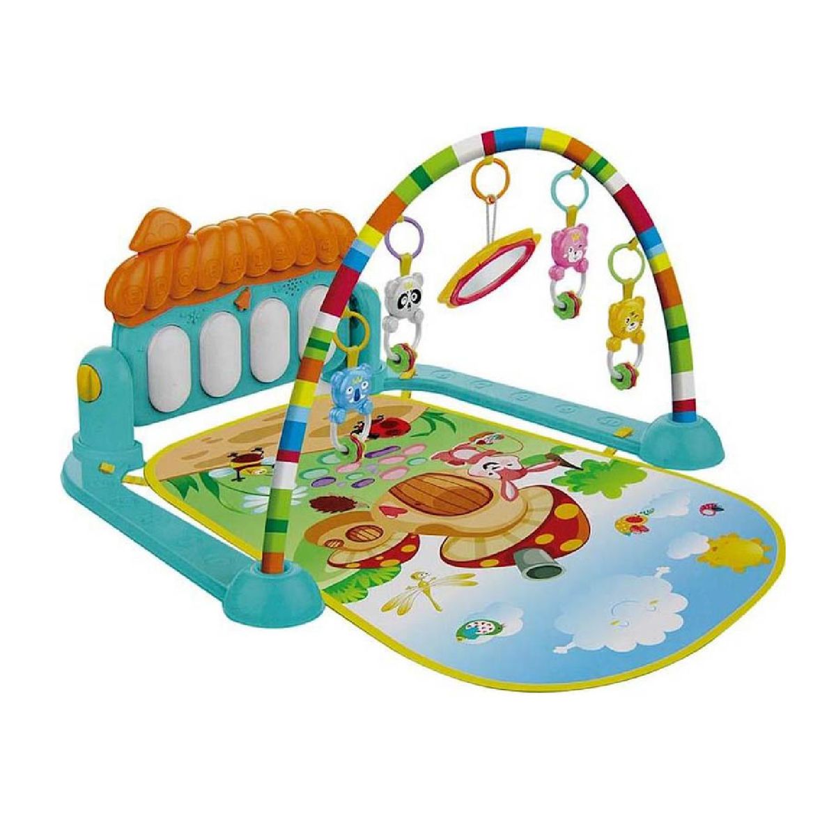 MON PETIT - Gimnasio 3 en 1 Musical para Bebe Piano Didactico