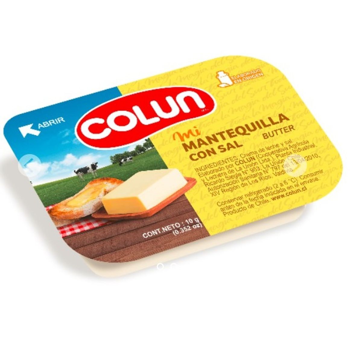 COLUN - Caja Mantequia Colun Mini Pote 10gr 200 Unidades