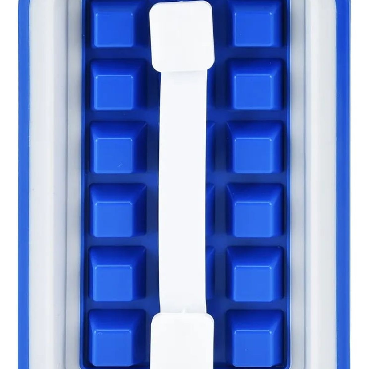 GENERICO - Bandeja de cubitos de hielo de silicona de 18 congelados - celeste