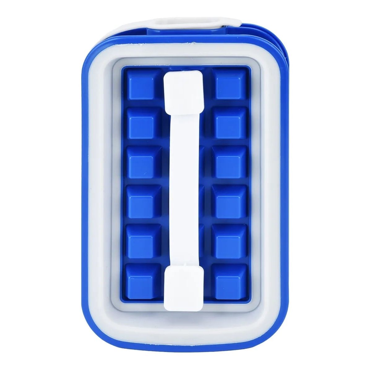 GENERICO - Bandeja de cubitos de hielo de silicona de 18 congelados - celeste