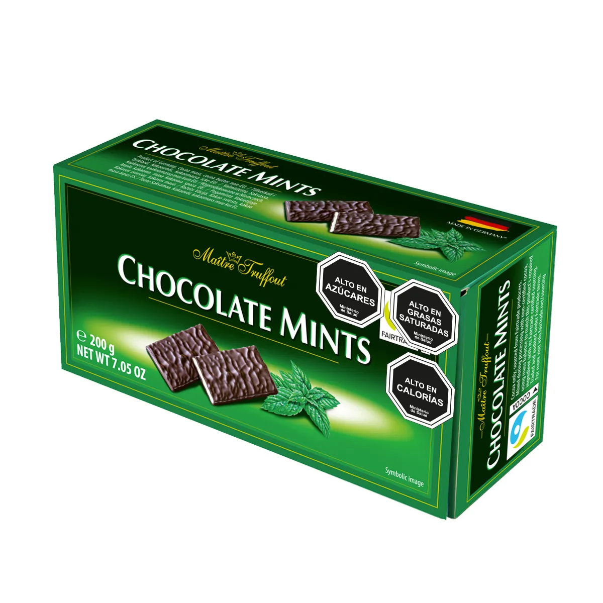 MAITRE TRUFFOUT - Estuche Chocolate Mints Maitre Truffout 200g.