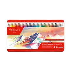 CARAN D'ACHE - Lápices Acuarela Supracolor Caran D Ache Set 40